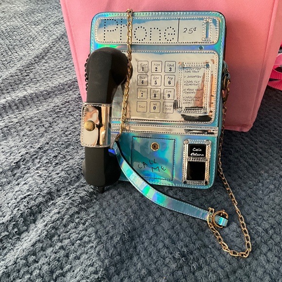 Handbags - Novelty Telephone Purse with working handset